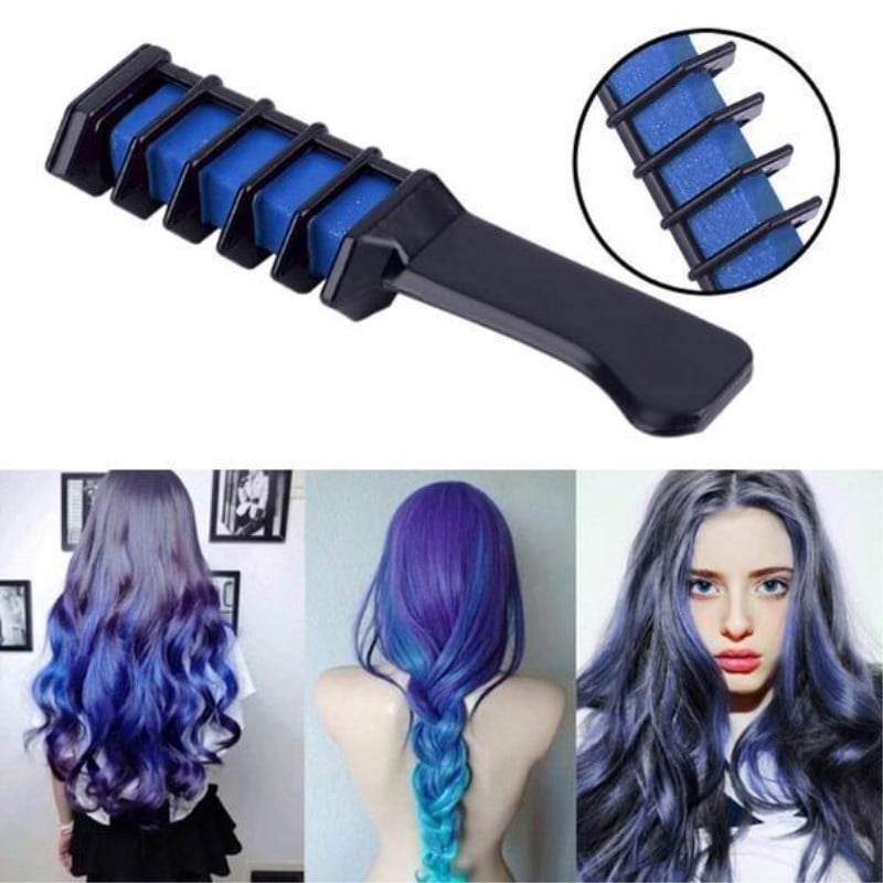 Mini Disposable Hair Color Chalk with Brush