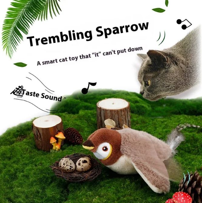 Flapping Bird Cat Toy — Interactive Motion Toy for Curious Cats