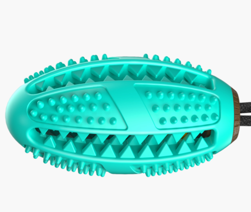 Dog Dental Chew Toy & Toothbrush — Cleans Teeth While They Play