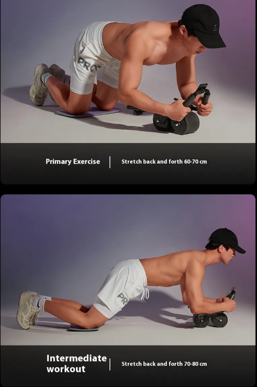 Automatic Rebound Ab Wheel — Core Strength Made Easier