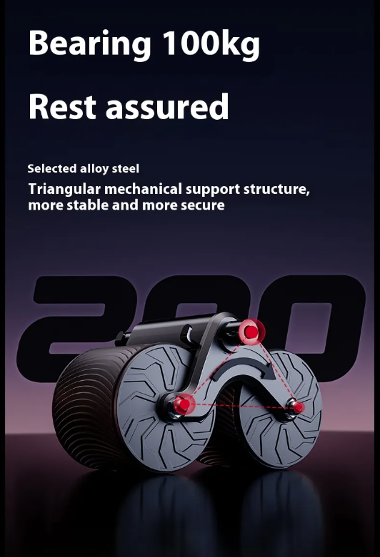 Automatic Rebound Ab Wheel — Core Strength Made Easier