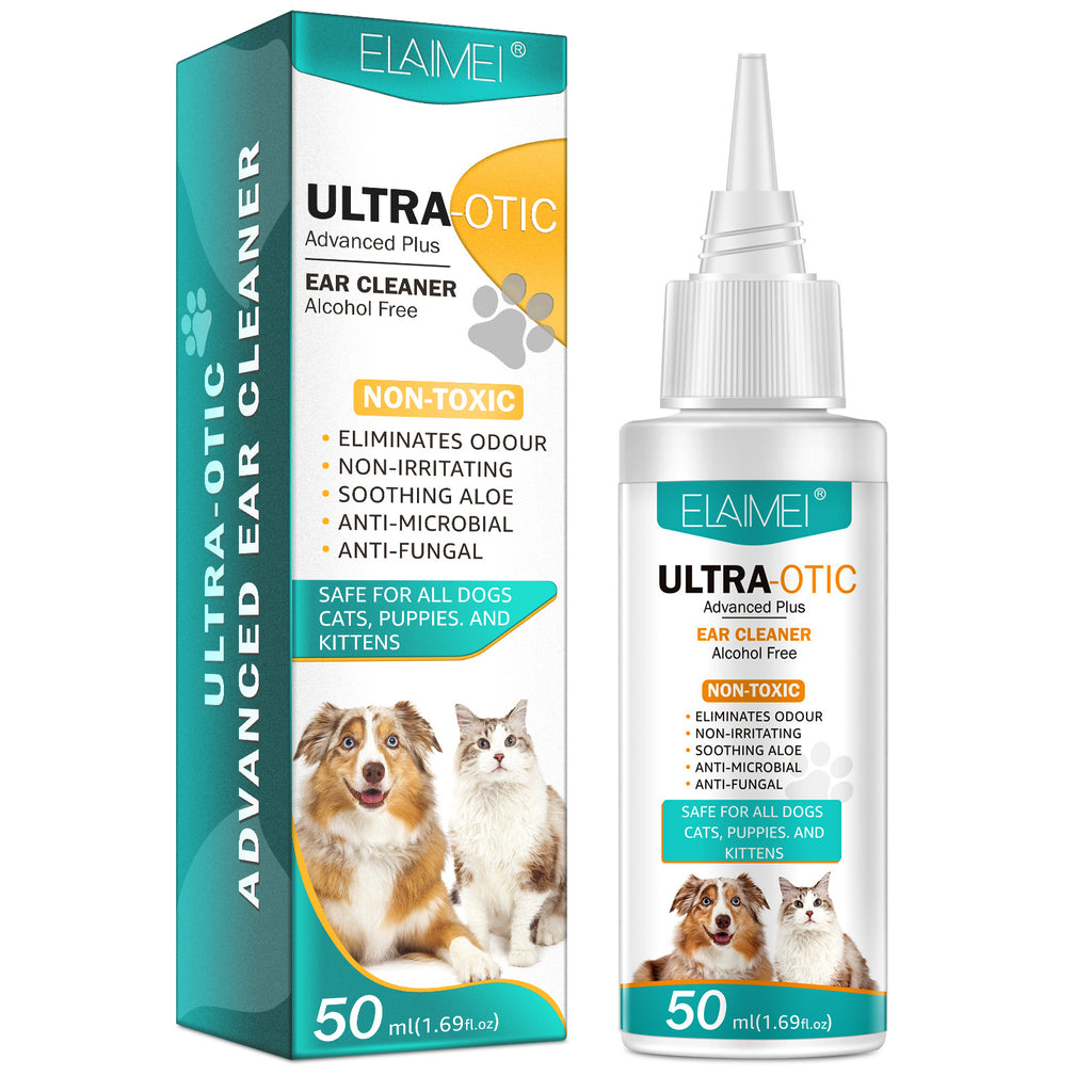 Pet Ear Cleaner 50ml — Gentle & Effective for Dogs & Cats