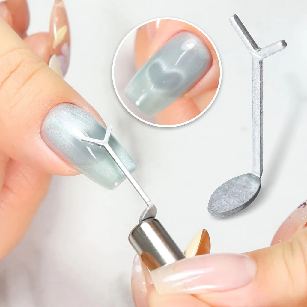 LINMANDA Cat Eye Nail Art Magnetic Kit Heart Shaped Magnetic Tools Portable Gel Nail Art Magnets Suitable for Home or Nail Salon