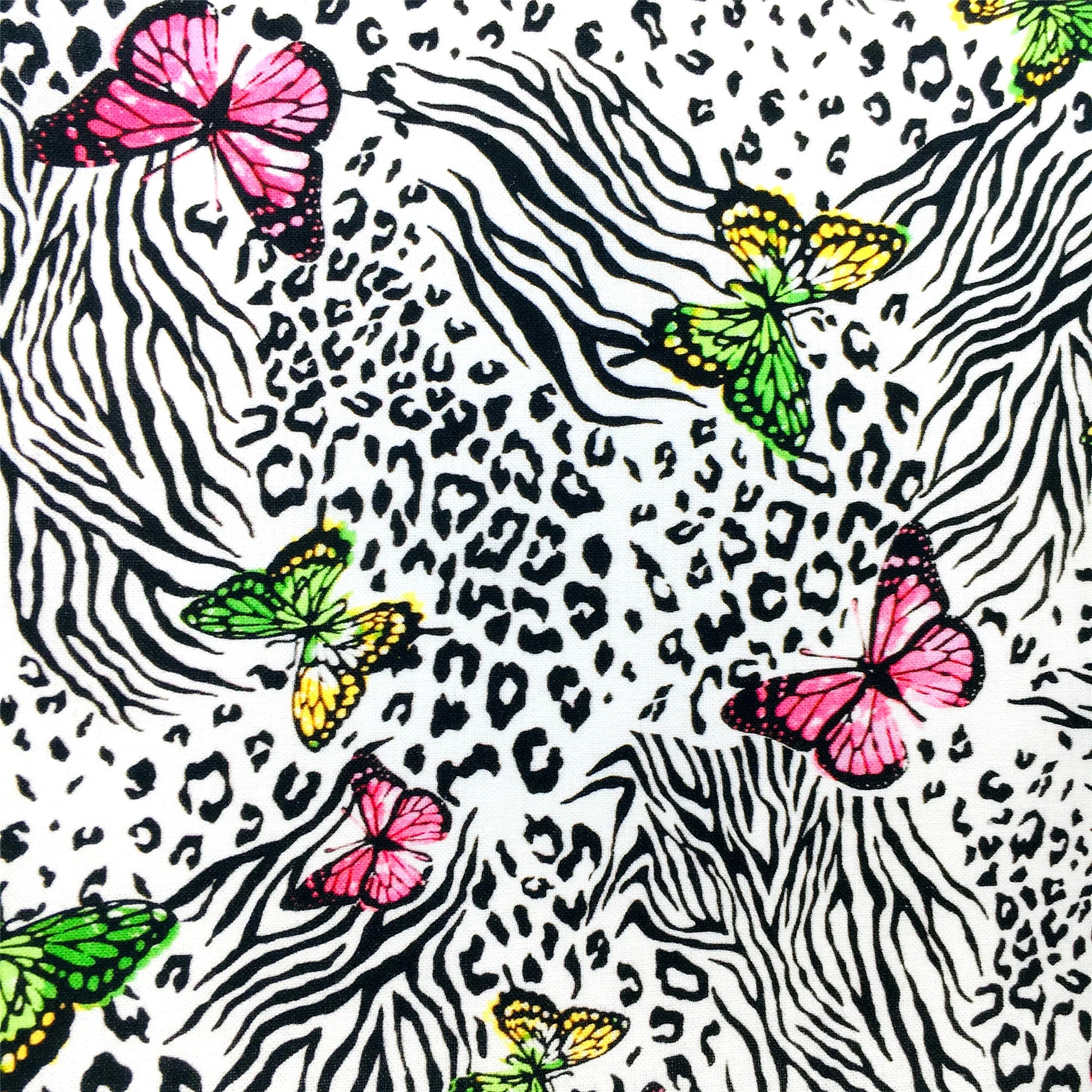 50*145cm Polyester Cotton Fabrics By The Meter Cartoon Dazzling Butterfly Fabrics For Sewing Cloth Dress DIY Crafts Home Textile