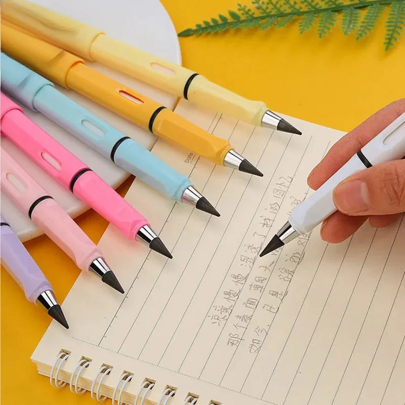10 Pcs/Set Unlimited Eternal new Pencil No Ink Writing Magic Pencil for Writing Art Sketch Stationery kawaii pen school supplies
