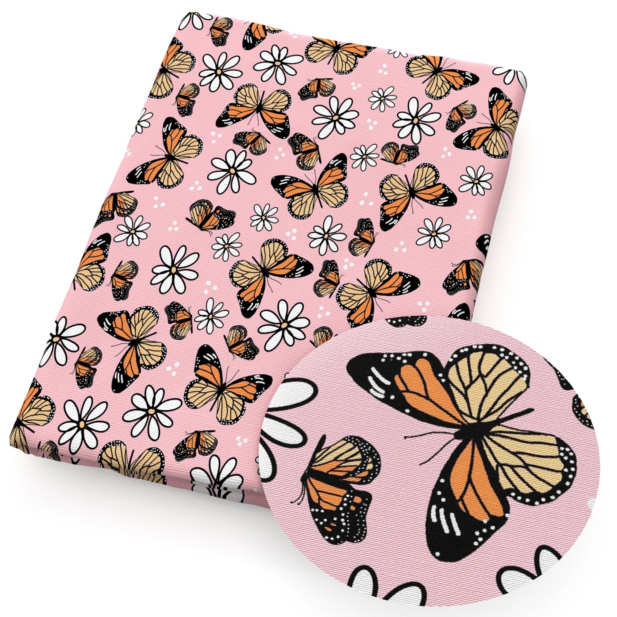 50*145cm Polyester Cotton Fabrics By The Meter Cartoon Dazzling Butterfly Fabrics For Sewing Cloth Dress DIY Crafts Home Textile