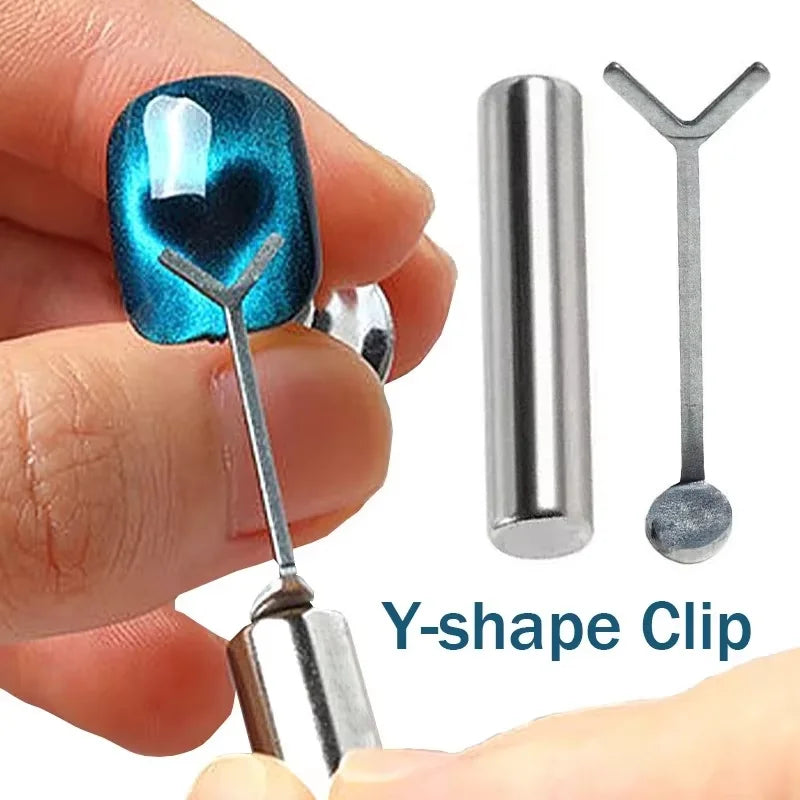 LINMANDA Cat Eye Nail Art Magnetic Kit Heart Shaped Magnetic Tools Portable Gel Nail Art Magnets Suitable for Home or Nail Salon