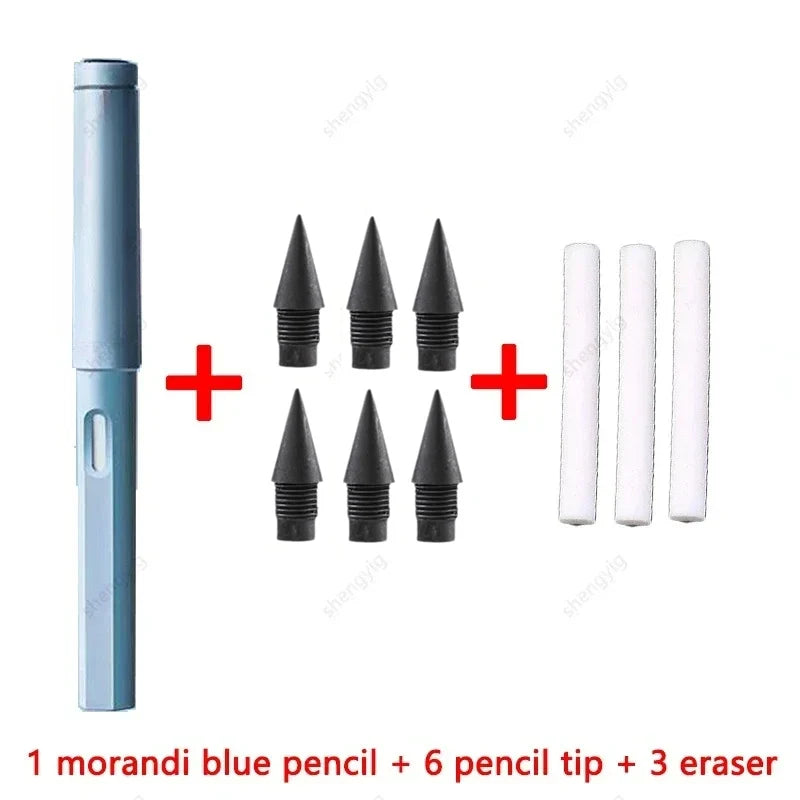 10 Pcs/Set Unlimited Eternal new Pencil No Ink Writing Magic Pencil for Writing Art Sketch Stationery kawaii pen school supplies