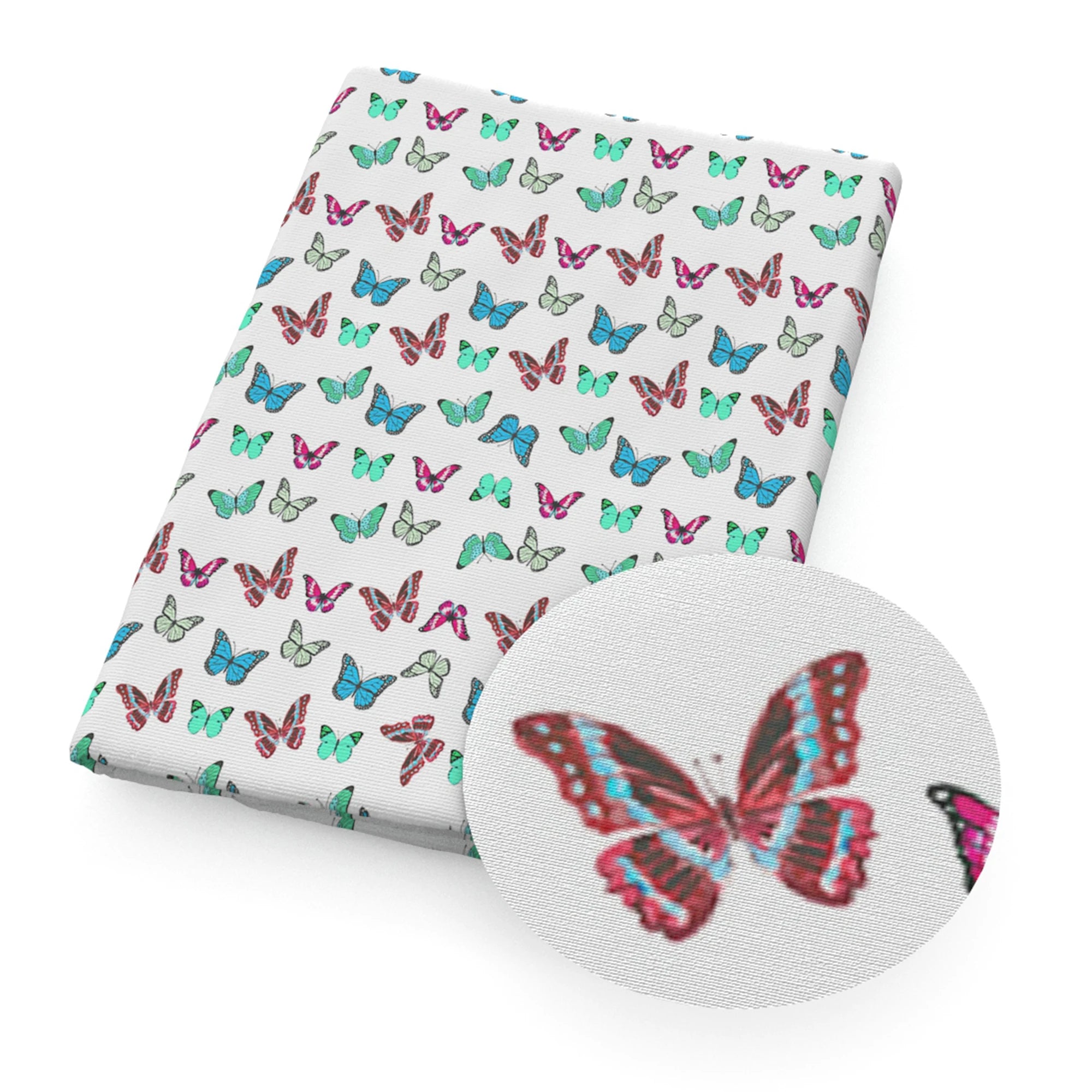 50*145cm Polyester Cotton Fabrics By The Meter Cartoon Dazzling Butterfly Fabrics For Sewing Cloth Dress DIY Crafts Home Textile