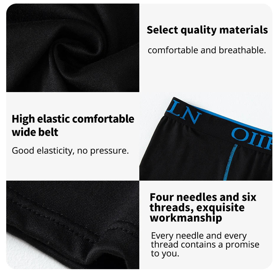 4/5/10 Pcs Fashionable Men's Long Underwear Casual Boyshort Youth Sports Shorts Comfortable Breathable Stretch Shorts Underwear