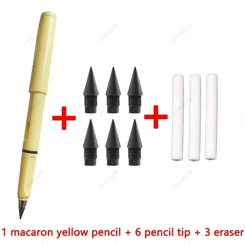 10 Pcs/Set Unlimited Eternal new Pencil No Ink Writing Magic Pencil for Writing Art Sketch Stationery kawaii pen school supplies