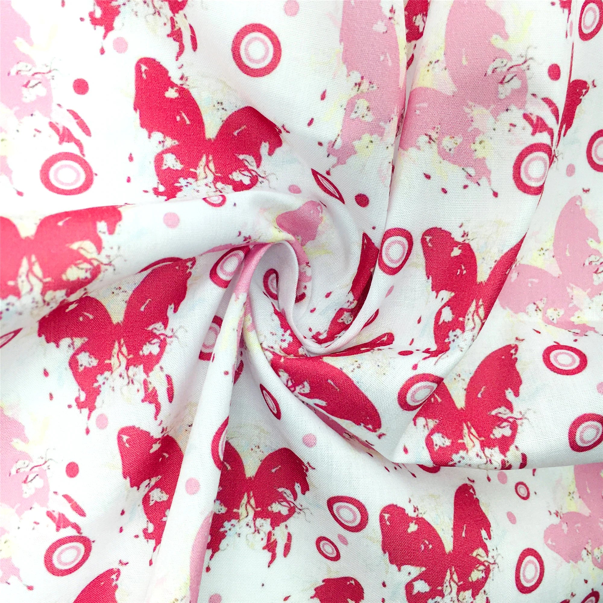 50*145cm Polyester Cotton Fabrics By The Meter Cartoon Dazzling Butterfly Fabrics For Sewing Cloth Dress DIY Crafts Home Textile