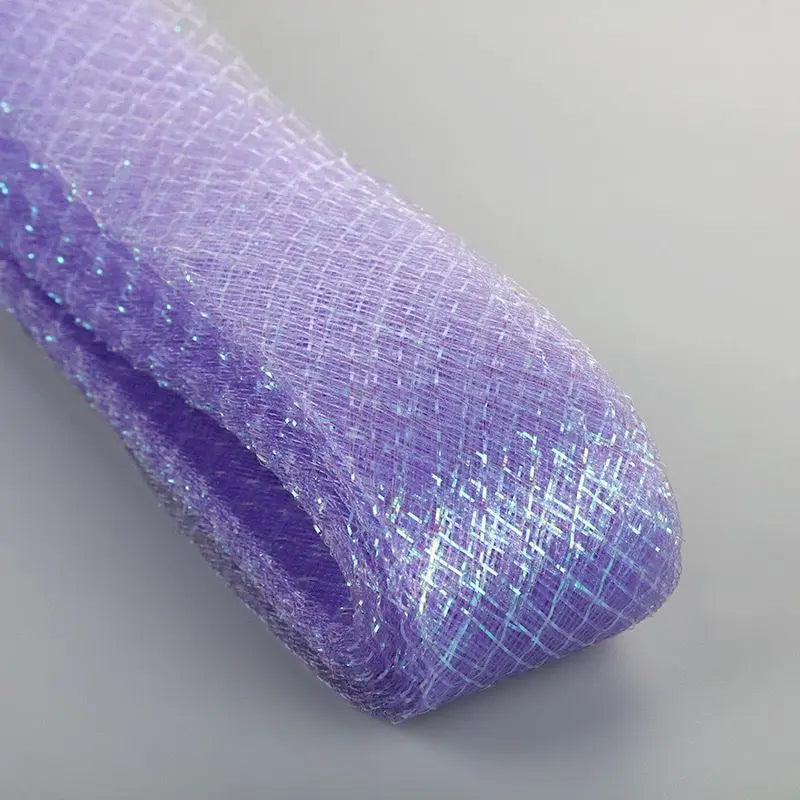 Wholesale Elasticity Crinoline with silk thread  horsehair braid Mesh Fabric Soft Polyester Wedding Dress skirt making crafts