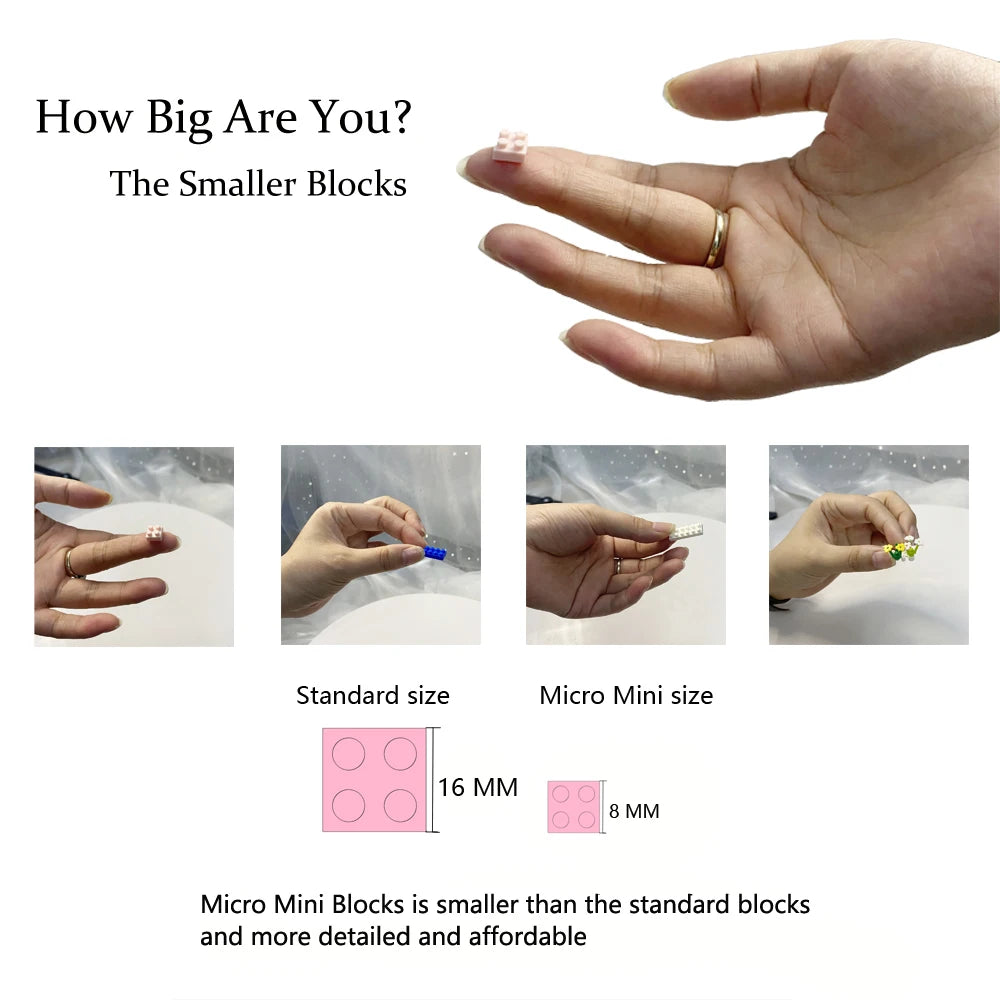 KNEW BUILT Colorful Parrot Micro Mini Building Blocks Assembly Toys 3D Model Bricks for Birds Funs Hands-on Ability Gift