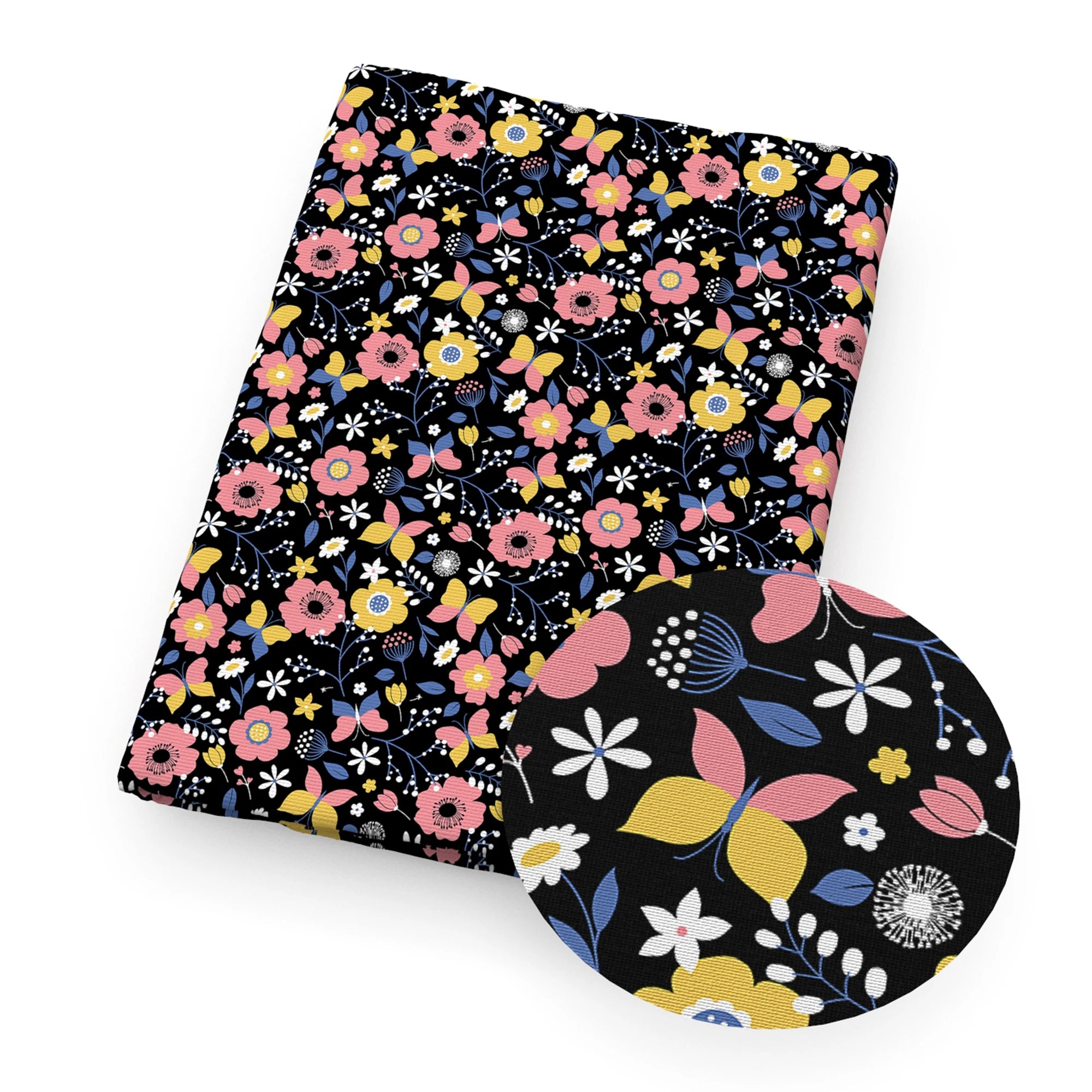 50*145cm Polyester Cotton Fabrics By The Meter Cartoon Dazzling Butterfly Fabrics For Sewing Cloth Dress DIY Crafts Home Textile