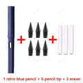 10 Pcs/Set Unlimited Eternal new Pencil No Ink Writing Magic Pencil for Writing Art Sketch Stationery kawaii pen school supplies