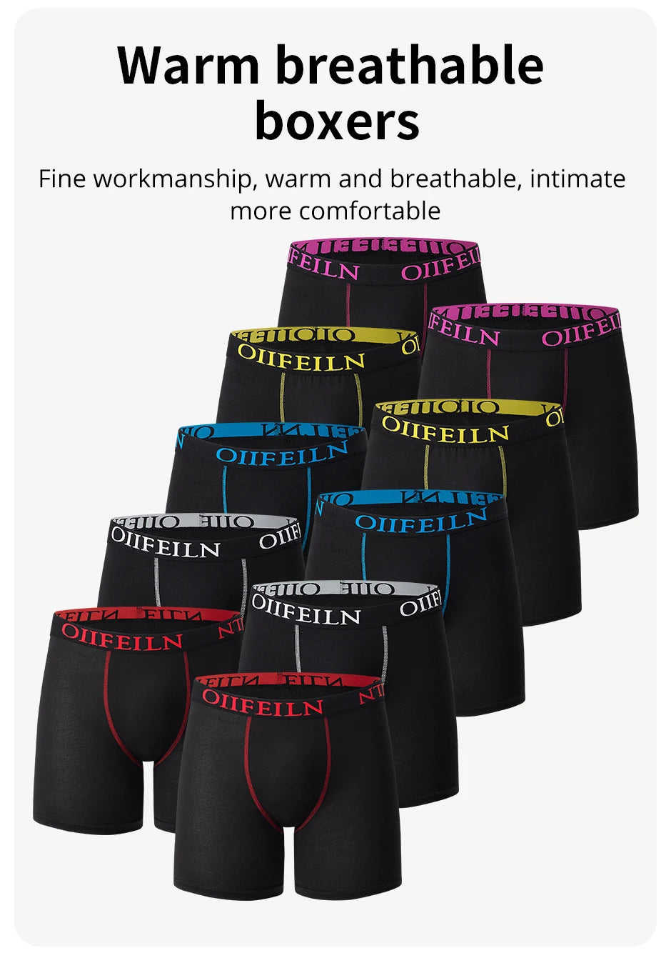 4/5/10 Pcs Fashionable Men's Long Underwear Casual Boyshort Youth Sports Shorts Comfortable Breathable Stretch Shorts Underwear
