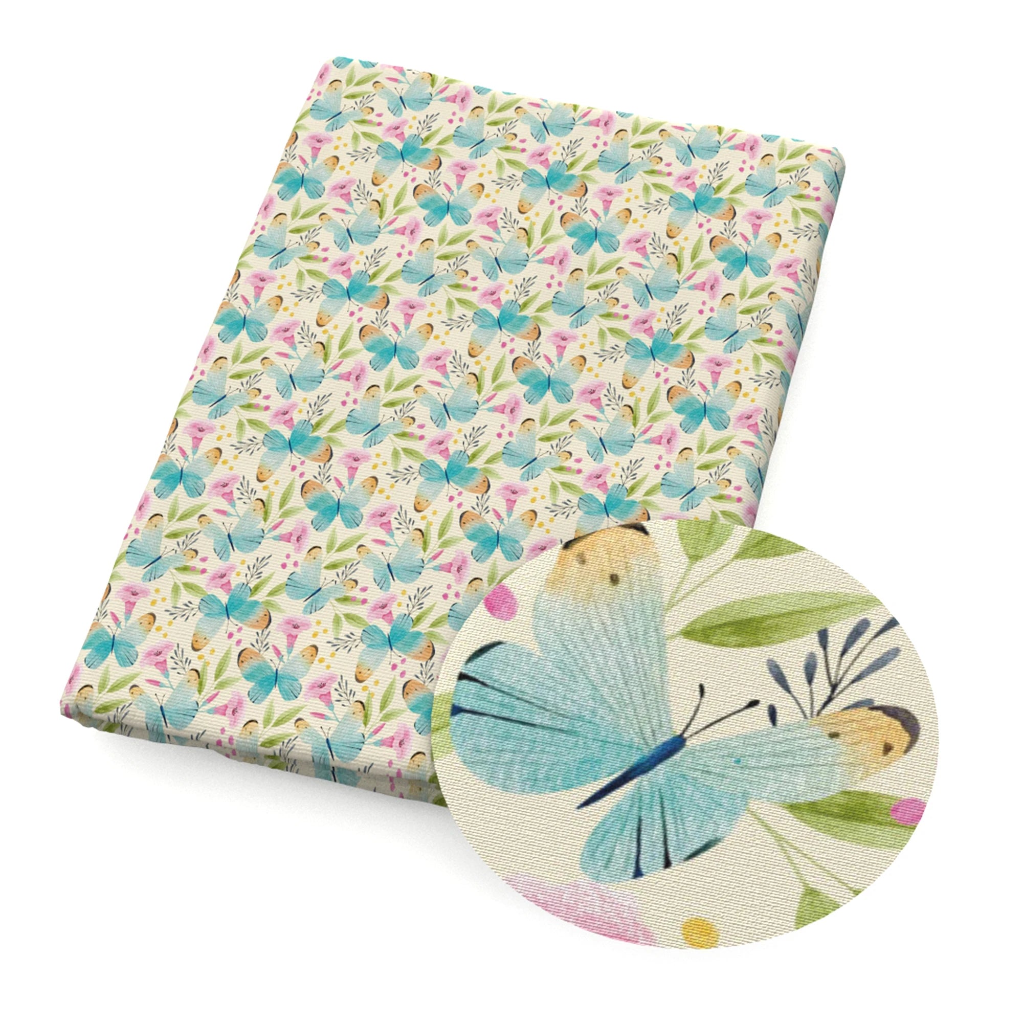 50*145cm Polyester Cotton Fabrics By The Meter Cartoon Dazzling Butterfly Fabrics For Sewing Cloth Dress DIY Crafts Home Textile