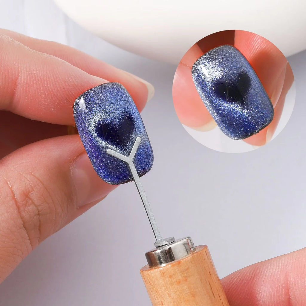 LINMANDA Cat Eye Nail Art Magnetic Kit Heart Shaped Magnetic Tools Portable Gel Nail Art Magnets Suitable for Home or Nail Salon