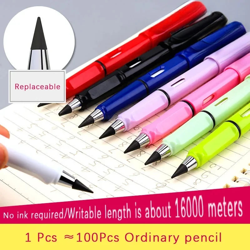 10 Pcs/Set Unlimited Eternal new Pencil No Ink Writing Magic Pencil for Writing Art Sketch Stationery kawaii pen school supplies