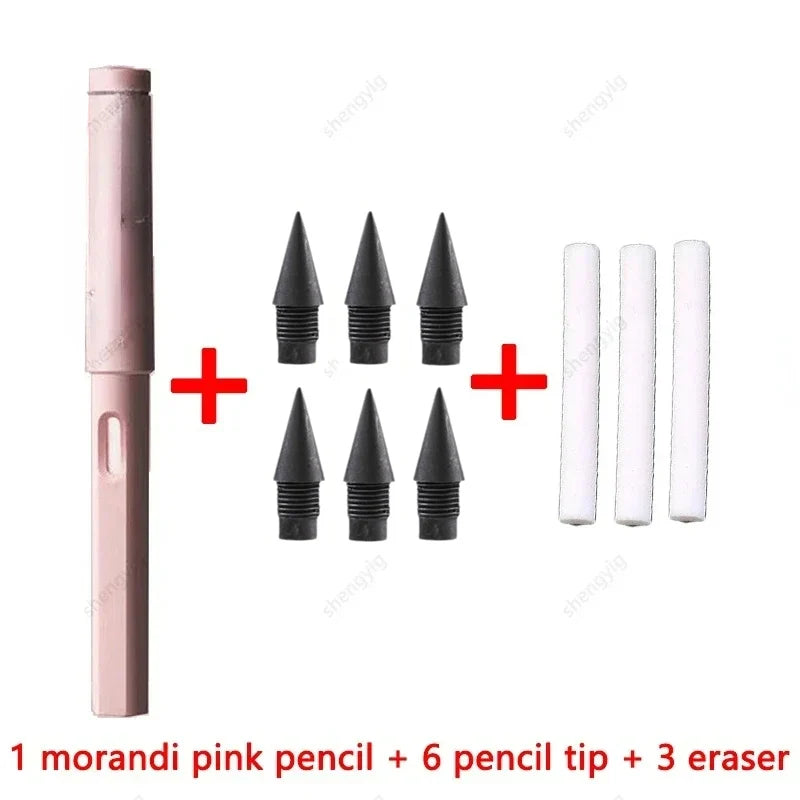 10 Pcs/Set Unlimited Eternal new Pencil No Ink Writing Magic Pencil for Writing Art Sketch Stationery kawaii pen school supplies