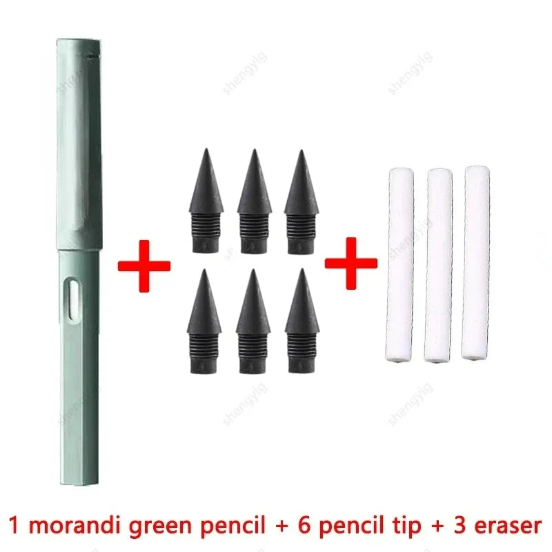10 Pcs/Set Unlimited Eternal new Pencil No Ink Writing Magic Pencil for Writing Art Sketch Stationery kawaii pen school supplies