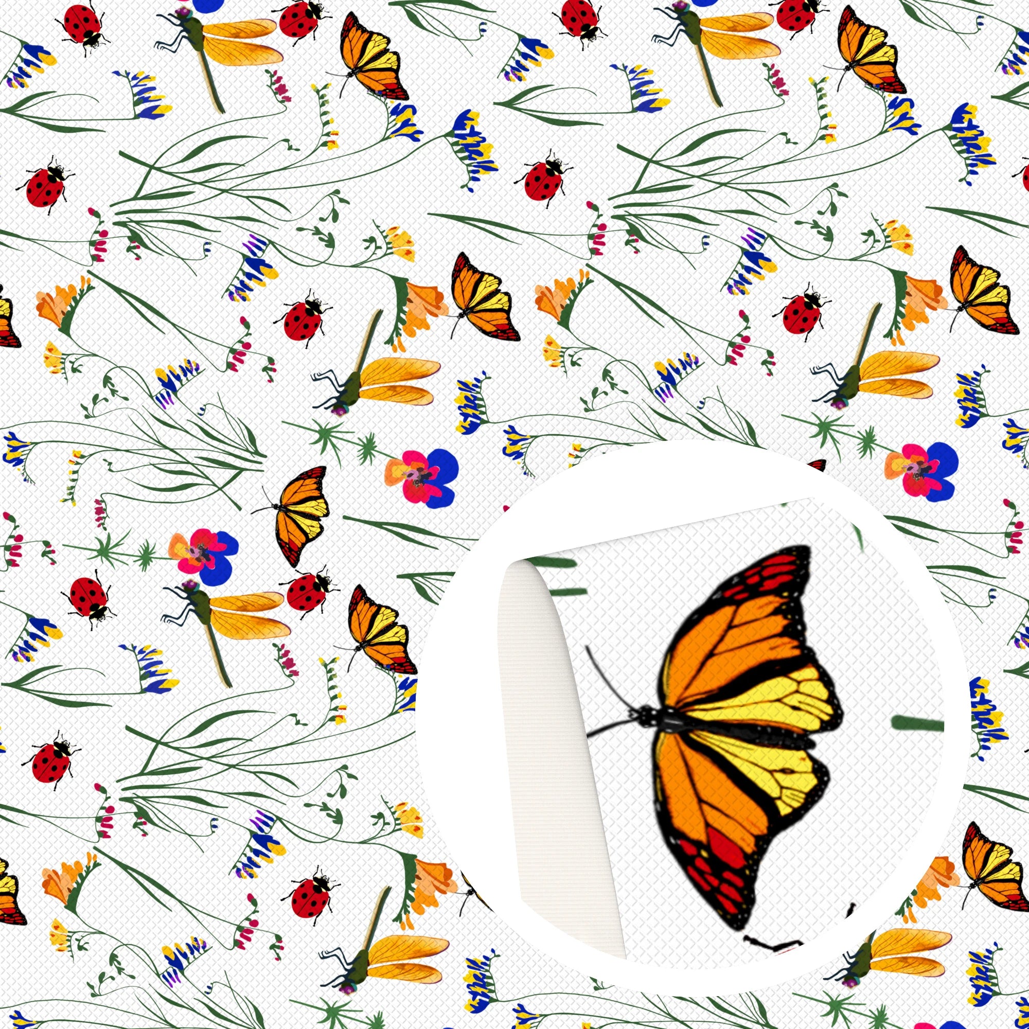 50*145cm Polyester Cotton Fabrics By The Meter Cartoon Dazzling Butterfly Fabrics For Sewing Cloth Dress DIY Crafts Home Textile