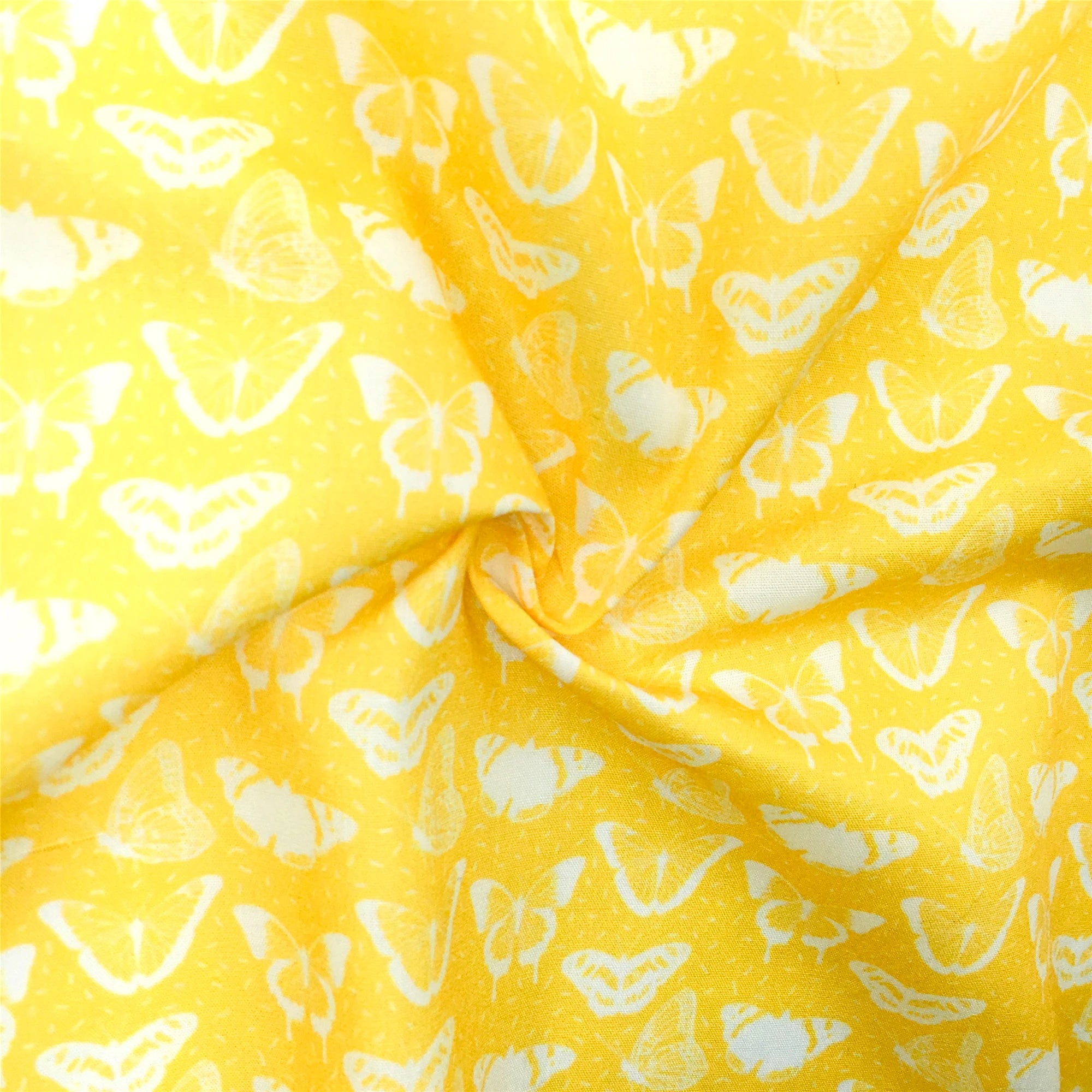 50*145cm Polyester Cotton Fabrics By The Meter Cartoon Dazzling Butterfly Fabrics For Sewing Cloth Dress DIY Crafts Home Textile