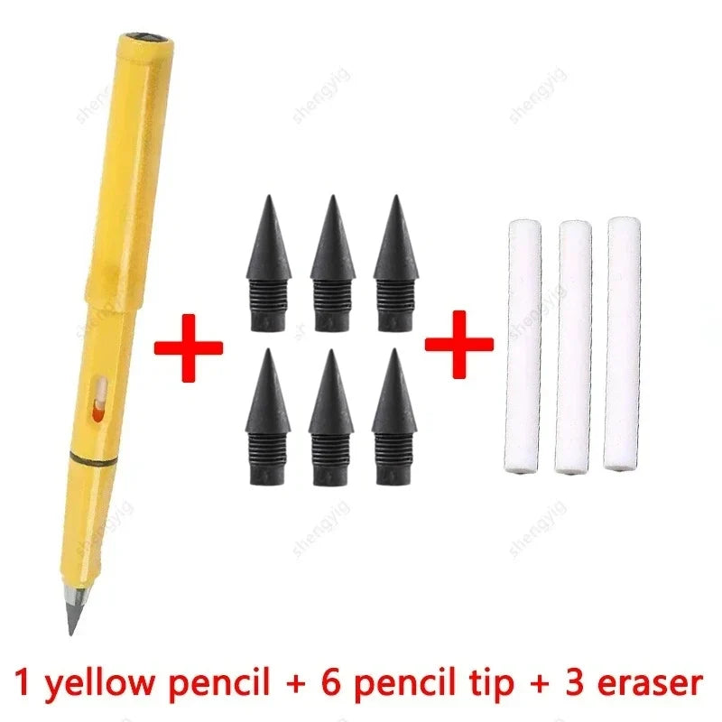 10 Pcs/Set Unlimited Eternal new Pencil No Ink Writing Magic Pencil for Writing Art Sketch Stationery kawaii pen school supplies