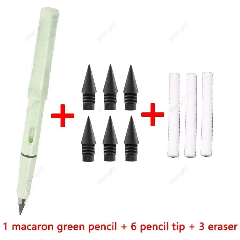 10 Pcs/Set Unlimited Eternal new Pencil No Ink Writing Magic Pencil for Writing Art Sketch Stationery kawaii pen school supplies
