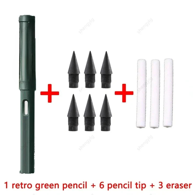 10 Pcs/Set Unlimited Eternal new Pencil No Ink Writing Magic Pencil for Writing Art Sketch Stationery kawaii pen school supplies