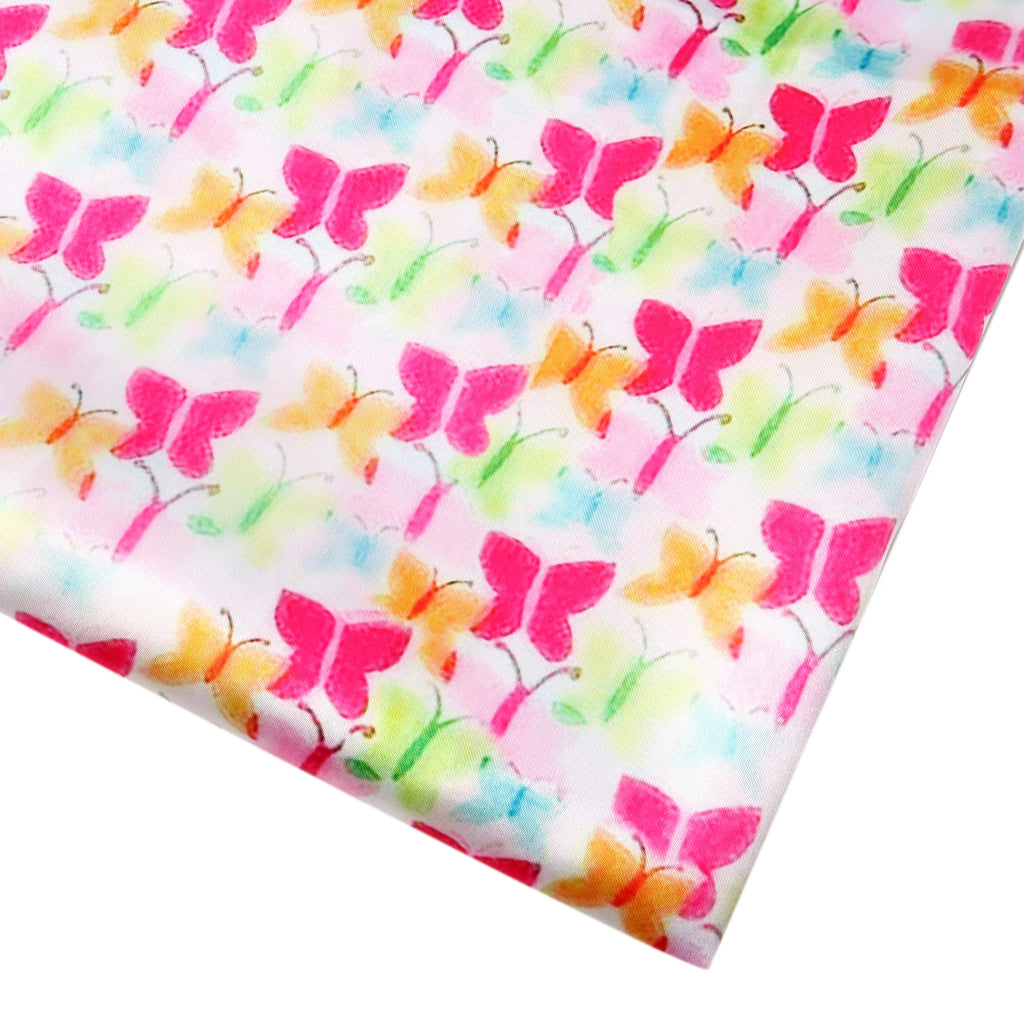 50*145cm Polyester Cotton Fabrics By The Meter Cartoon Dazzling Butterfly Fabrics For Sewing Cloth Dress DIY Crafts Home Textile