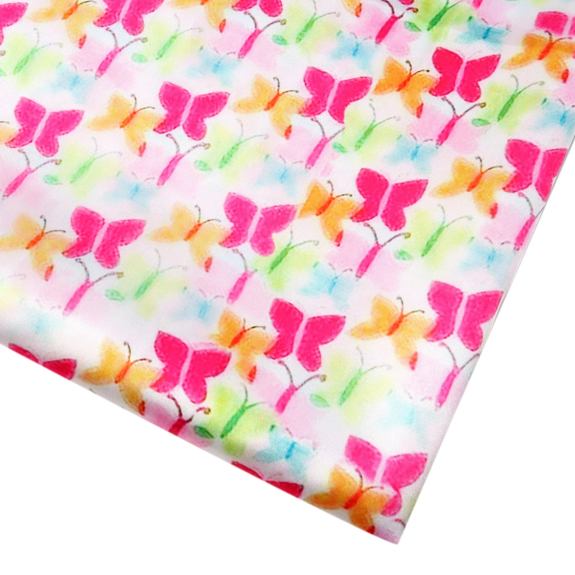 50*145cm Polyester Cotton Fabrics By The Meter Cartoon Dazzling Butterfly Fabrics For Sewing Cloth Dress DIY Crafts Home Textile