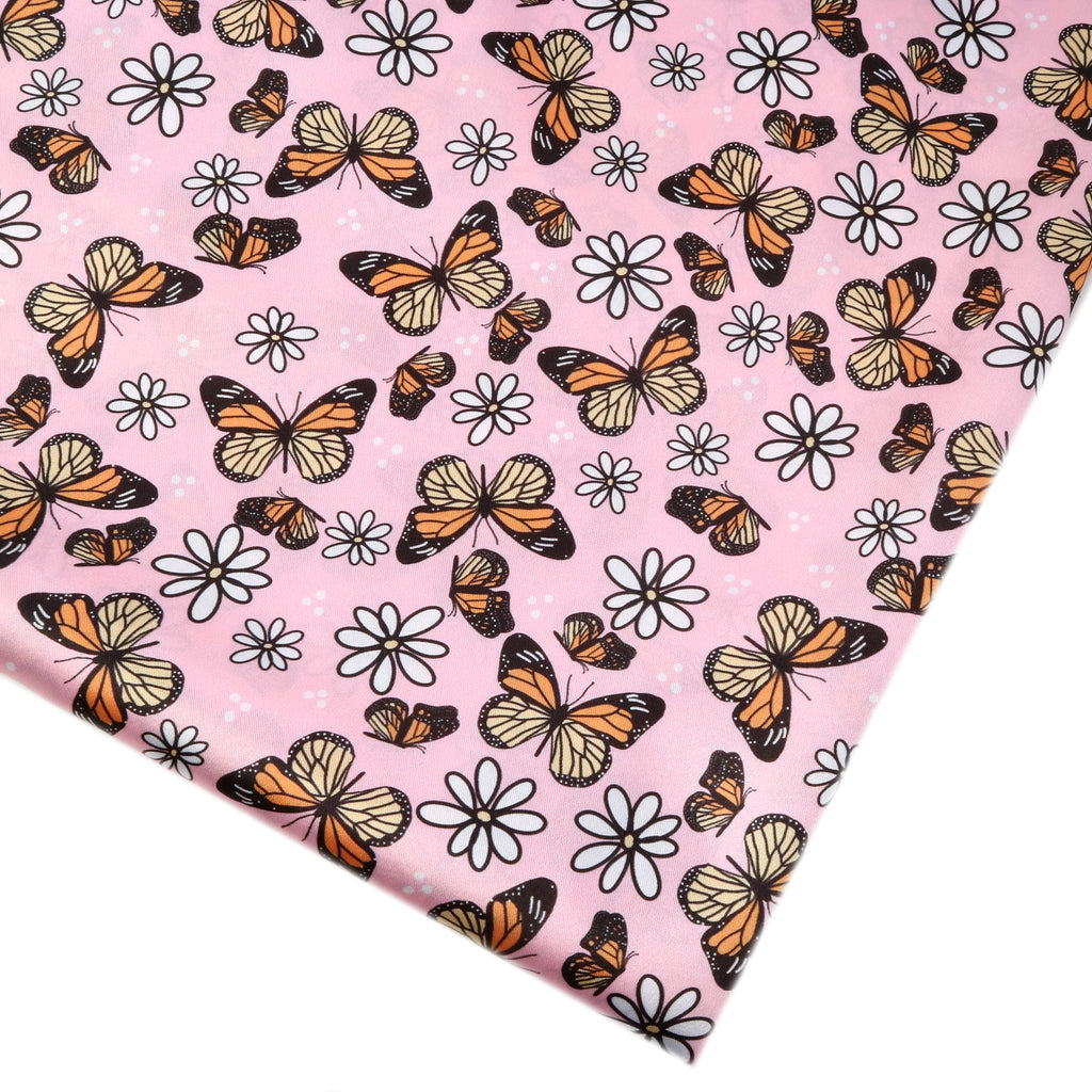 50*145cm Polyester Cotton Fabrics By The Meter Cartoon Dazzling Butterfly Fabrics For Sewing Cloth Dress DIY Crafts Home Textile