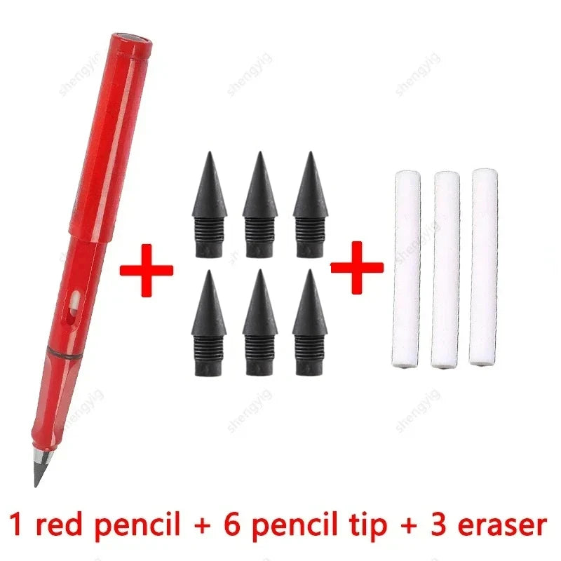 10 Pcs/Set Unlimited Eternal new Pencil No Ink Writing Magic Pencil for Writing Art Sketch Stationery kawaii pen school supplies