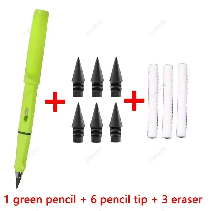 10 Pcs/Set Unlimited Eternal new Pencil No Ink Writing Magic Pencil for Writing Art Sketch Stationery kawaii pen school supplies
