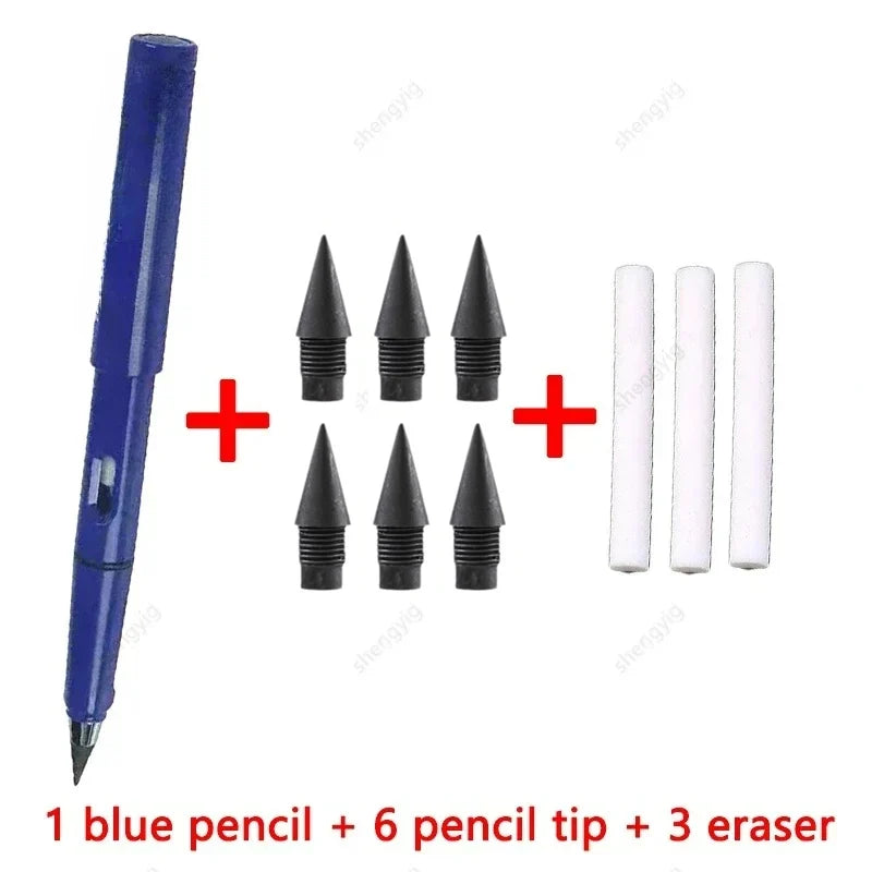 10 Pcs/Set Unlimited Eternal new Pencil No Ink Writing Magic Pencil for Writing Art Sketch Stationery kawaii pen school supplies