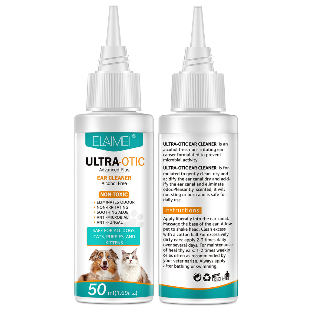 Pet Ear Cleaner 50ml — Gentle & Effective for Dogs & Cats