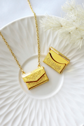 24K Gold Daisy Envelope Locket Necklace — Keep What Matters Close