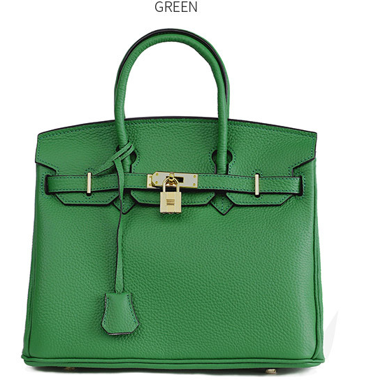 Women's Platinum Cowhide Leather Handbag — Luxury Everyday Bag