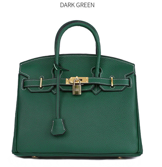 Women's Platinum Cowhide Leather Handbag — Luxury Everyday Bag